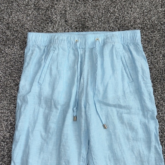 Lilly Pulitzer Taron Linen Pants Celestial Blue/Resort - Picture 3 of 6